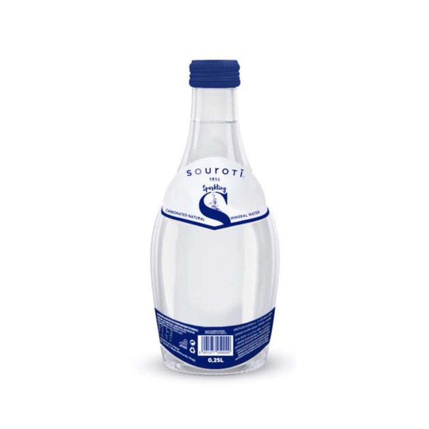 SOUROTI Sparkling Natural Mineral Water – 250ml (8.45fl oz) & 750ml (25.36fl oz)