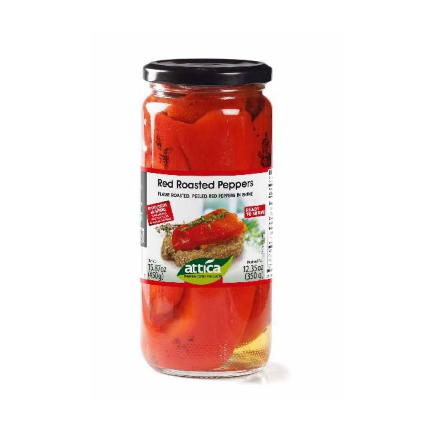 NESTOS Red Roasted Peppers – 450g (0.99lb)