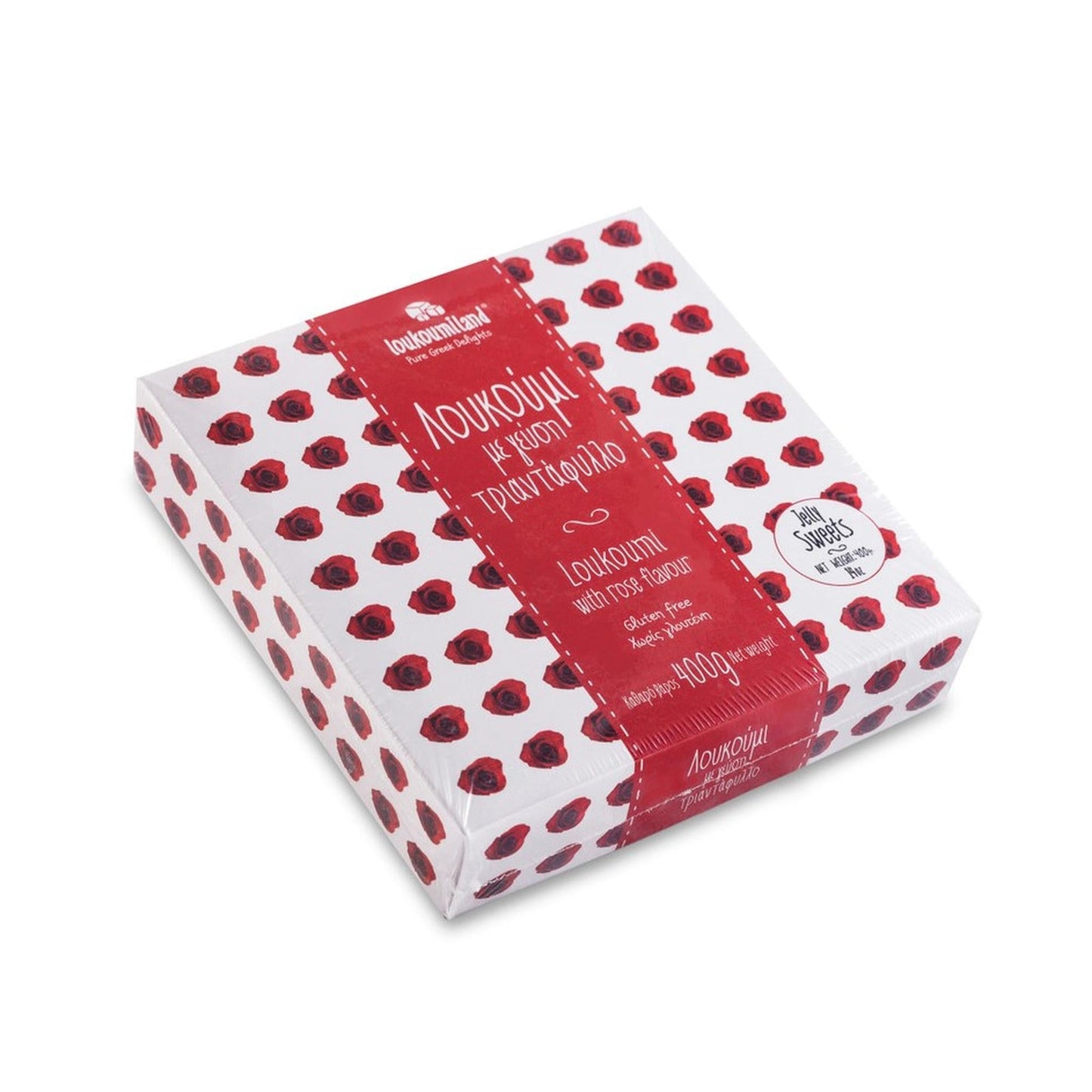 LOUKOUMILAND Loukoumi Rose Flavor – 400g (0.88lb)