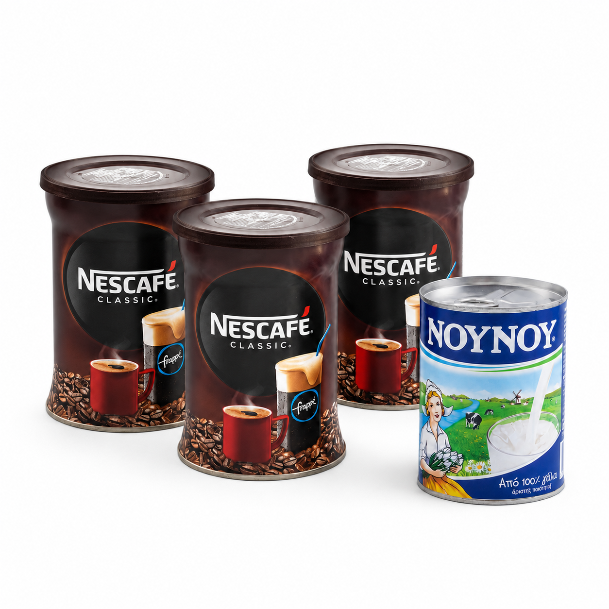 Greek Frappé Bundle – 3 NESCAFÉ + FREE NOUNOU