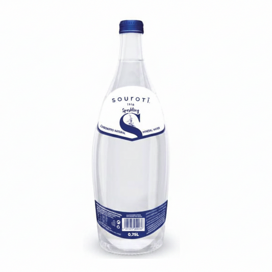 SOUROTI Sparkling Natural Mineral Water – 250ml (8.45fl oz) & 750ml (25.36fl oz)