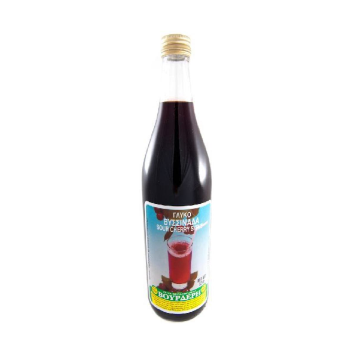 VOURDERIS Vissinada Sour Cherry Syrup 2lb bottle