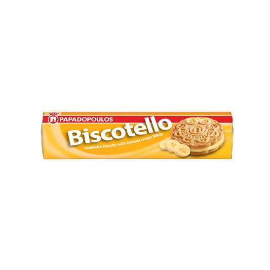 PAPADOPOULOS Banana Cream Sandwich Biscuits 200g (7.1oz) - Banana Cream Sandwich BiscuitsThese PAPADOPOULOS Banana Cream Biscuits are a playful twist on the cl...
