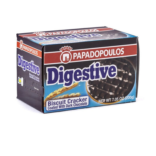DIGESTIVE Biscuits Papadopoulou 200g (7.1oz) - Classic Greek Digestive BiscuitsPAPADOPOULOU Digestive Biscuits are hearty, fiber-rich wheat cookies...
