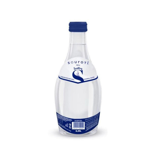 SOUROTI Sparkling Natural Mineral Water – 250ml (8.45fl oz) & 750ml (25.36fl oz)