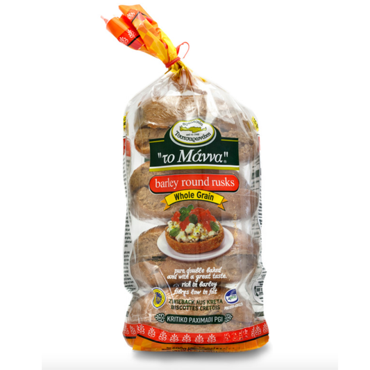 Traditional Cretan Barley Rusks – Round Shape