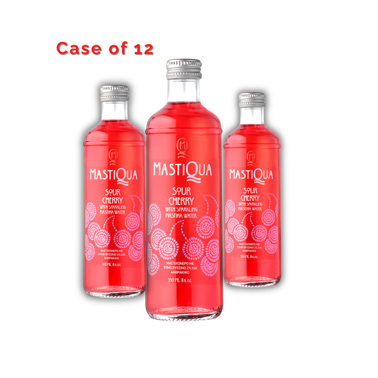 MASTIQUA Sour Cherry Sparkling Water Case (12 × 330ml / 11.2oz)