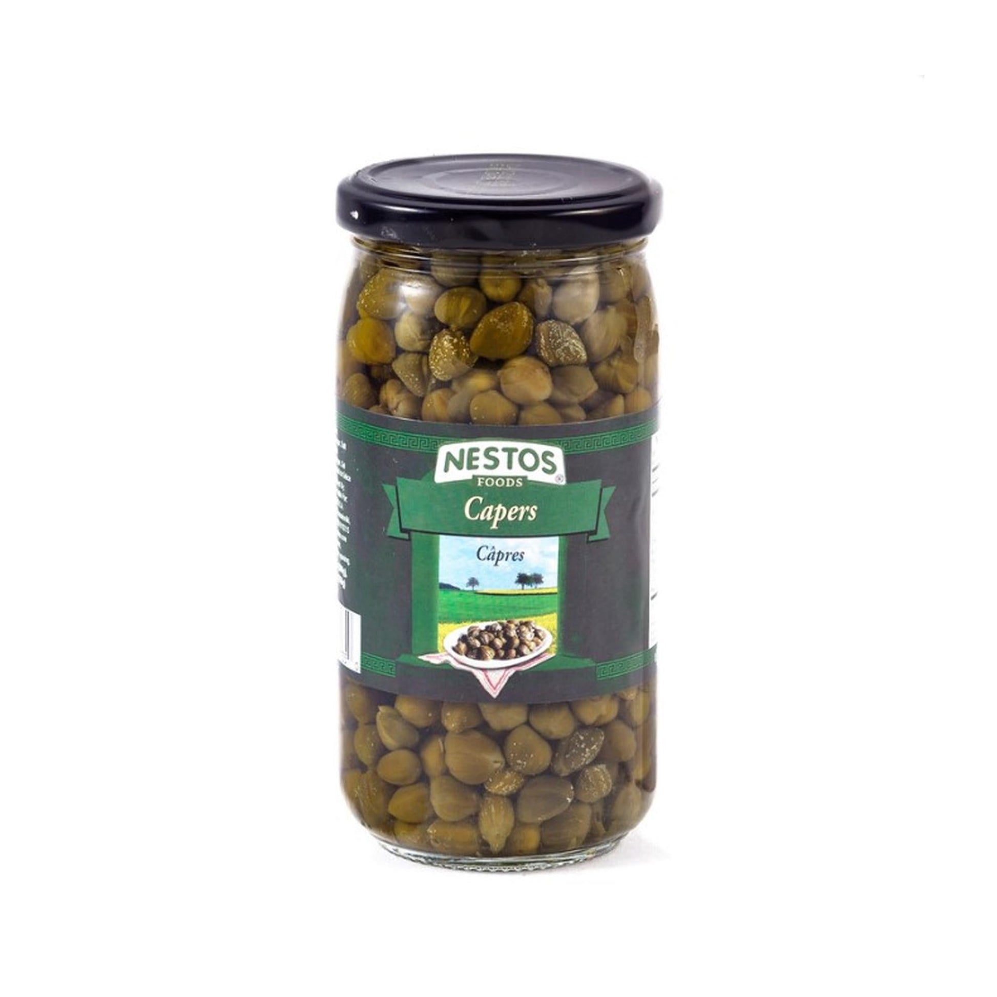 NESTOS Capers in Brine – 370g (0.82lb)