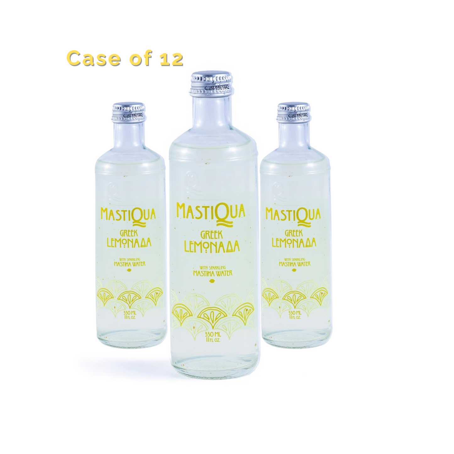 MASTIQUA Sparkling Water Lemonade 330ml – 12-Pack