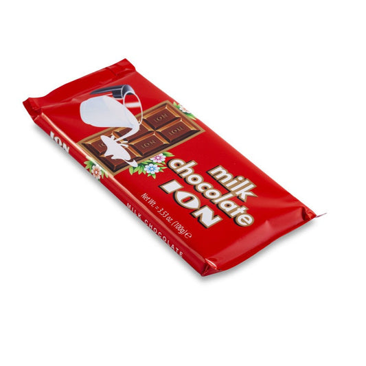 ION Chocolate Plain – Classic Greek Milk Chocolate (100g / 3.5oz & 200g / 7.1oz)