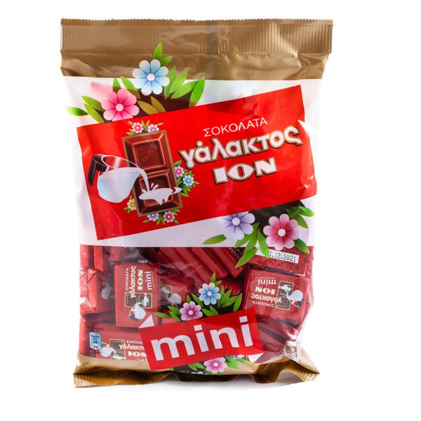 ION Plain Mini Bars – Classic Greek Milk Chocolate 400g – LAGMA