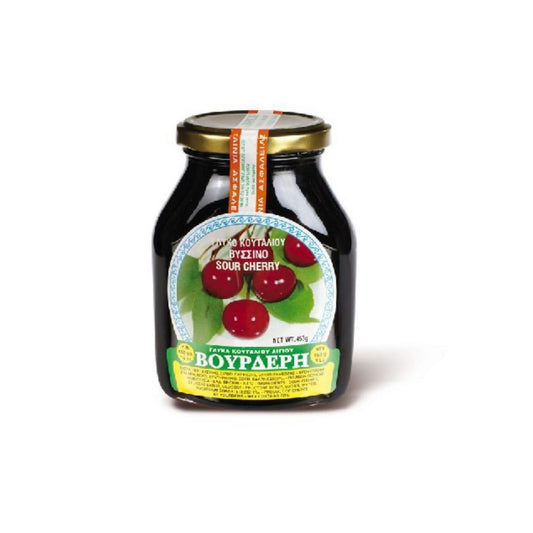 VOURDERIS Sour Cherry Preserve – 453g (1.0lb)