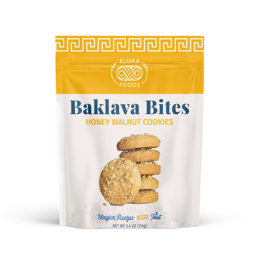 baklava bites honey walnut cookies greek dessert style with nuts and spices