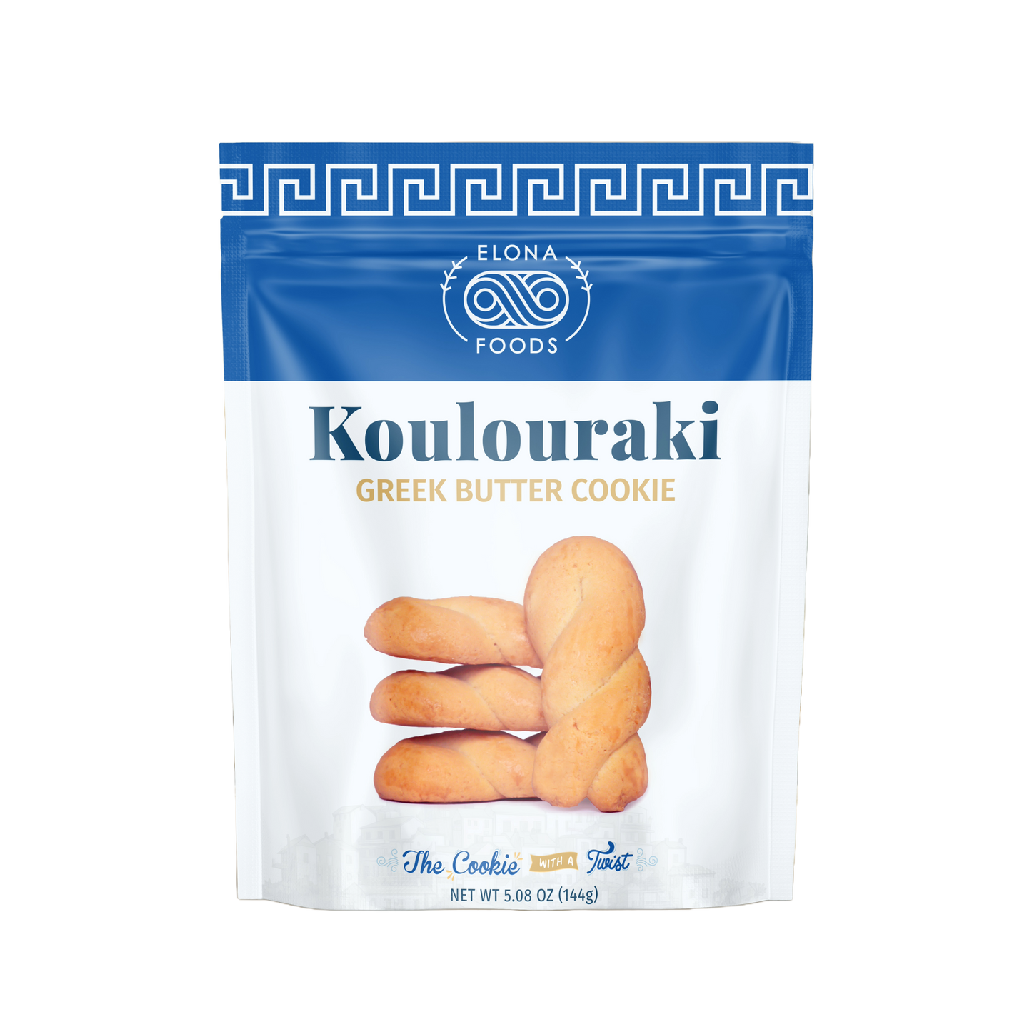 Greek koulourakia butter cookies twisted traditional style