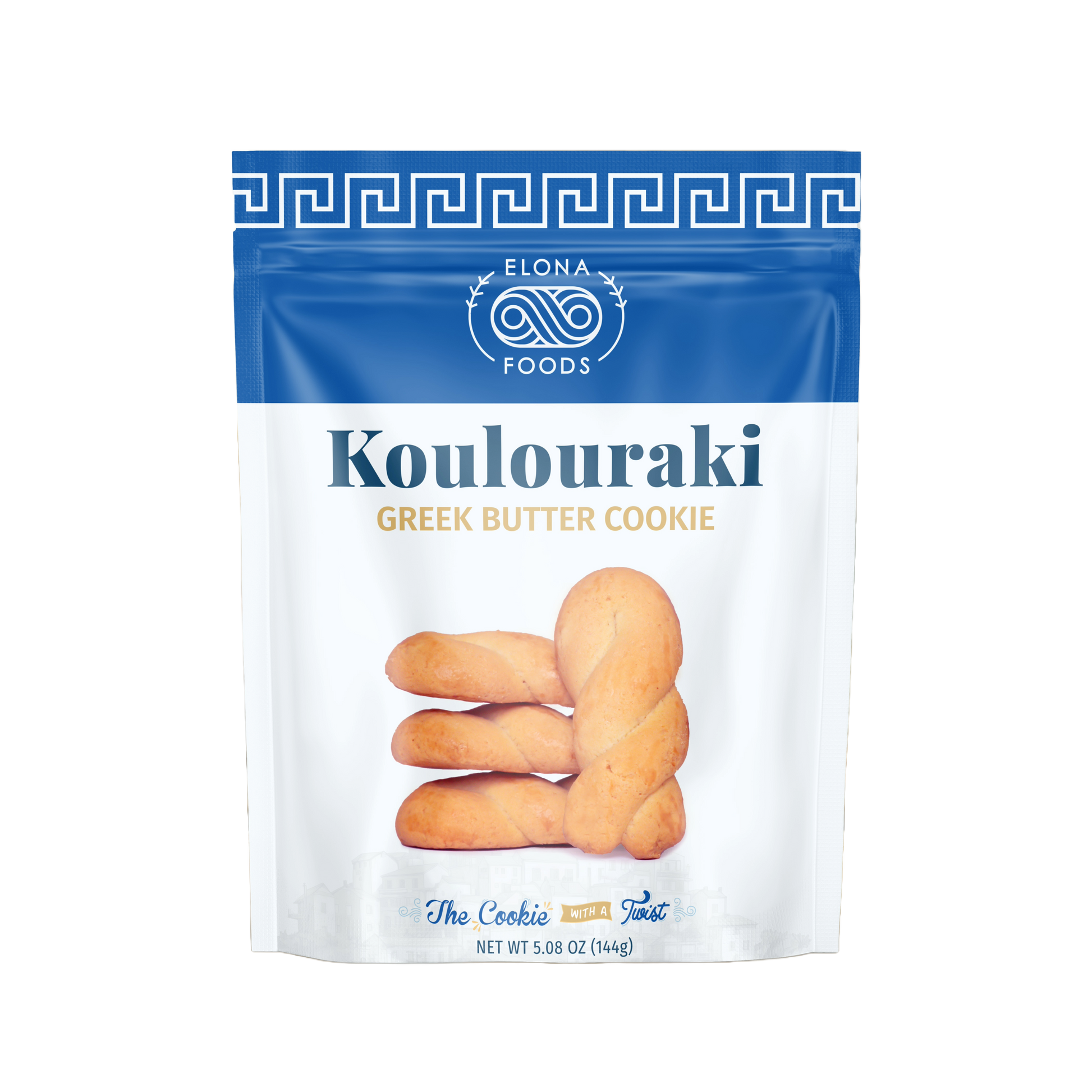 Greek koulourakia butter cookies twisted traditional style