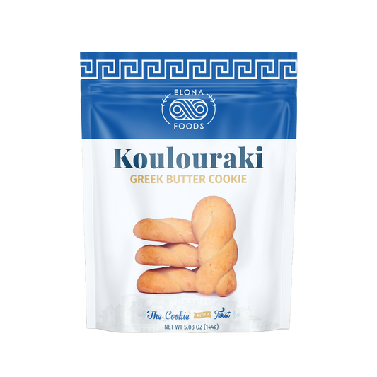 Greek koulourakia butter cookies twisted traditional style