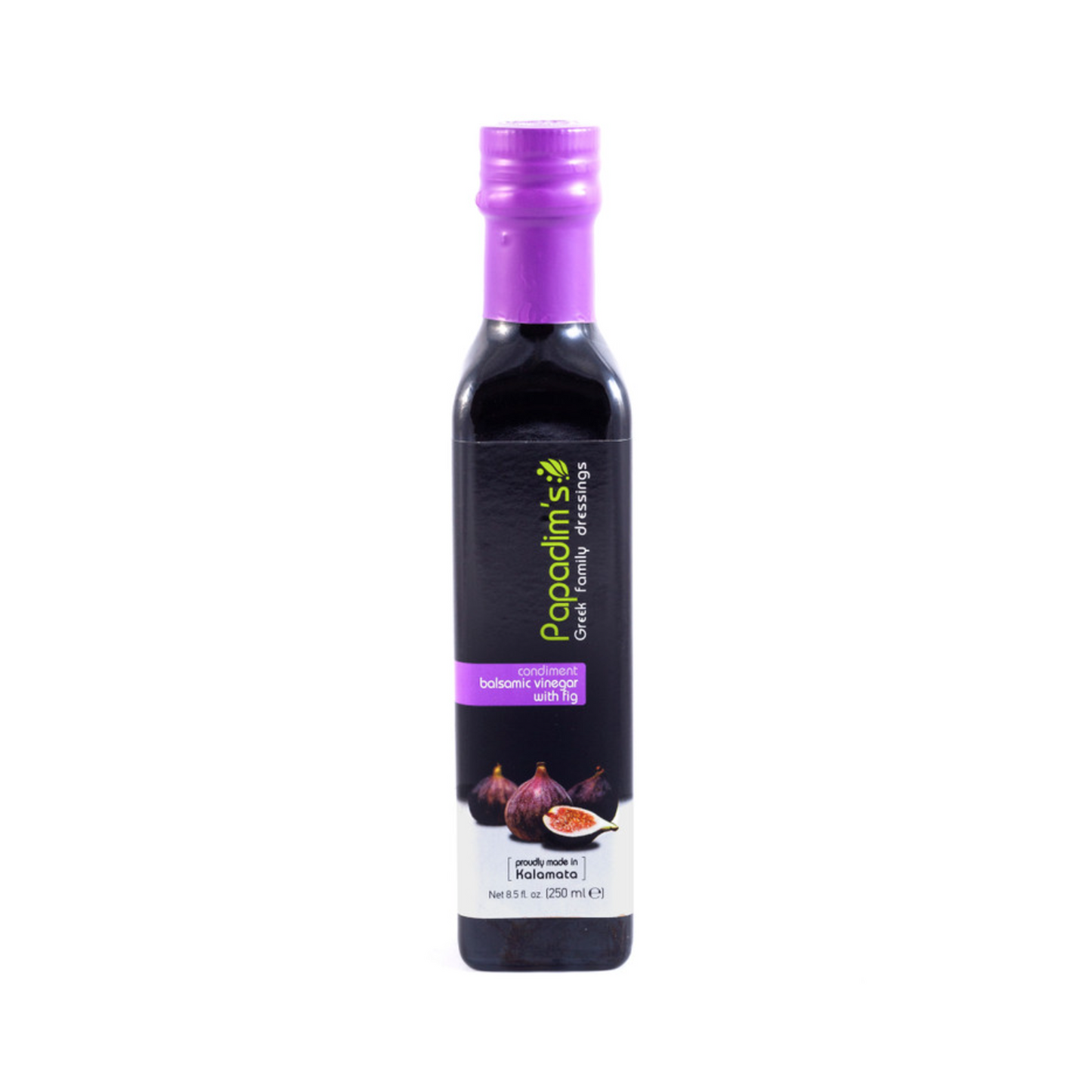 Papadimitriou fig balsamic vinegar in glass bottle, 250ml