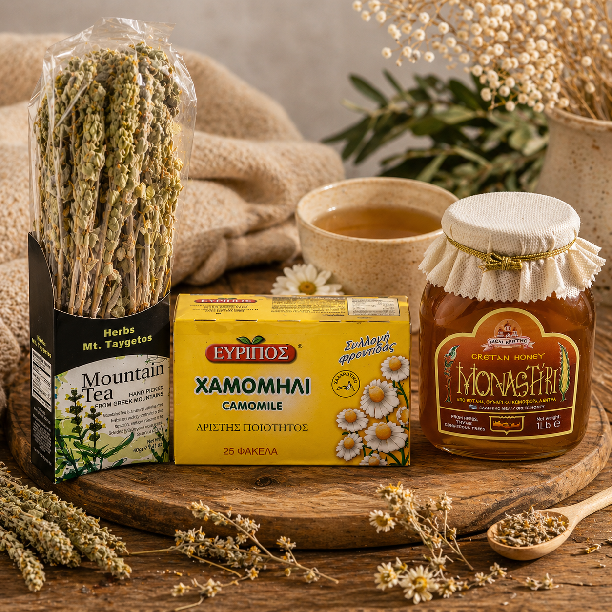 Greek Tea & Honey Set